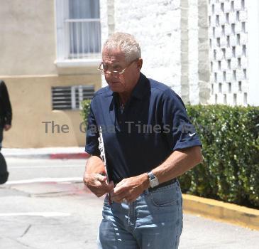 Frederic Prinz von Anhalt on his way into a restaurant in Beverley Hills where Arnold Schwarzenegger was already inside. Frederic recently announced that he was running for Governor of CaliforniaLos Angeles.