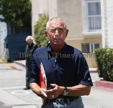 Frederic Prinz von Anhalt on his way into a restaurant in Beverley Hills where Arnold Schwarzenegger was already inside. Frederic recently announced that he was running for Governor of CaliforniaLos Angeles.