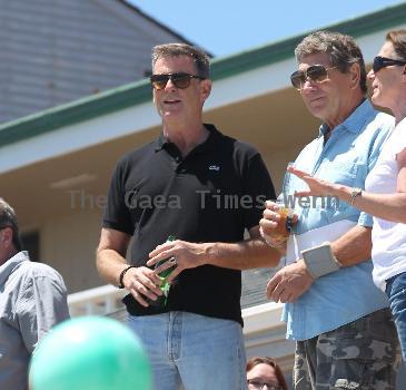 BEERS BROSNAN Former James Bond star Pierce Brosnan indulges in a cold beer on a sunny day in Malibu. The actor, immortalised as the trim superspy in 007 films including Die Another Day, is snapped holding his hand over what appears to be a bulging belly.Los Angeles.