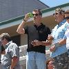 BEERS BROSNAN Former James Bond star Pierce Brosnan indulges in a cold beer on a sunny day in Malibu. The actor, immortalised as the trim superspy in 007 films including Die Another Day, is snapped holding his hand over what appears to be a bulging belly.Los Angeles.