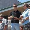 BEERS BROSNAN Former James Bond star Pierce Brosnan indulges in a cold beer on a sunny day in Malibu. The actor, immortalised as the trim superspy in 007 films including Die Another Day, is snapped holding his hand over what appears to be a bulging belly.Los Angeles.