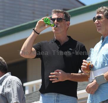 BEERS BROSNAN Former James Bond star Pierce Brosnan indulges in a cold beer on a sunny day in Malibu. The actor, immortalised as the trim superspy in 007 films including Die Another Day, is snapped holding his hand over what appears to be a bulging belly.Los Angeles.