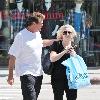 David Hasselhoff and daughter Hayley Hasselhoff shopping at Kitson Los Angeles.