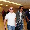 Pitbull aka Armando christian Perez and Shaggy aka Orville Richard Burrell at Miami International Airport. Florida.