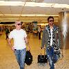 Pitbull aka Armando christian Perez and Shaggy aka Orville Richard Burrell at Miami International Airport. Florida.