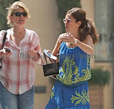 Anna Friel goes shopping at Barney's Los Angeles.