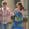 Anna Friel goes shopping at Barney's Los Angeles.