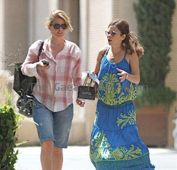 Anna Friel goes shopping at Barney's Los Angeles.