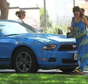 Anna Friel goes shopping at Barney's Los Angeles.