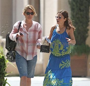 Anna Friel goes shopping at Barney's Los Angeles.