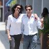 Janice Dickinson in good spirits while going out to lunch with a friend in West Hollywood Los Angeles.