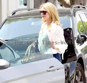 Lo Bosworth star of MTV's 'The Hills' getting into her car after shopping at Kitson in West Hollywood Los Angeles.