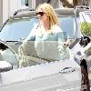 Lo Bosworth star of MTV's 'The Hills' getting into her car after shopping at Kitson in West Hollywood Los Angeles.