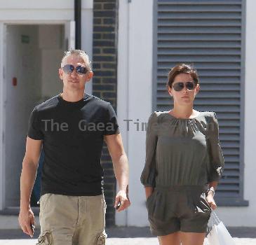 Gary Lineker and Danielle Bux out and about in Notting HillLondon.