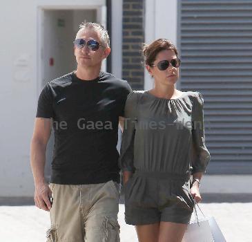 Gary Lineker and Danielle Bux out and about in Notting HillLondon.