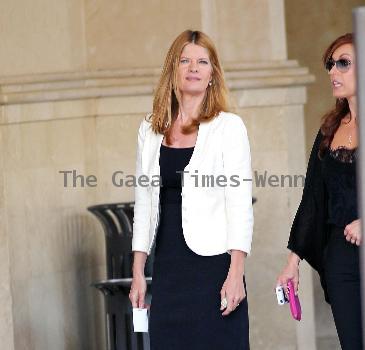 'The Young and The Restless' star and Two-time Emmy Award  winning actress Michelle Stafford shopping at The Grove in Hollywood sporting fur lined winter ankle boots.Los Angeles.