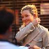 Kate Hudson on the set of her new film 'Something Borrowed' filming in the East Village, New York City.