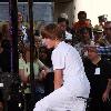 Justin Bieber performs on NBC's 'Today' show Toyota concert series held at the Rockefeller Center. New York City.