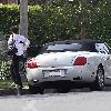 Jennifer Love Hewitt seen leaving in her white Bentley after working out at the gym in Toluca Lake. Los Angeles.