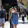 Jessica Alba seen leaving the Cheesecake Factory in Beverly Hills after having lunch. Los Angeles.