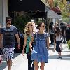 Jessica Alba seen leaving the Cheesecake Factory in Beverly Hills after having lunch. Los Angeles.