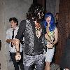 Russell Brand, Katy Perry Celebrities outside Las Palmas club in Hollywood. Los Angeles.