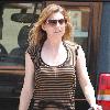 Ellen Pompeo drops off a bag of clothes at the Hollywood Hills Cleaners Los Angeles.