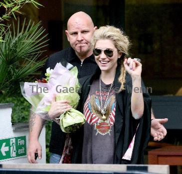 Kesha aka Ke$ha outside the ITV studios London.