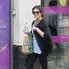 Michelle Keegan out and about in central London London.