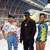 Diddy, Dawn Richard and Kalenna of Dirty Money Diddy Dirty Money's arrival to London via Eurostar to promote the single 'Hello Good Morning'. London.