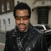 Lionel Richie arriving back at his hotel with hot beverageLondon.