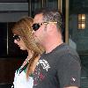 Jon Gosselin and his girlfriend Ellen Ross walking hand in hand out and about in Manhattan New York City.