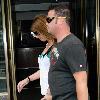 Jon Gosselin and his girlfriend Ellen Ross walking hand in hand out and about in Manhattan New York City.