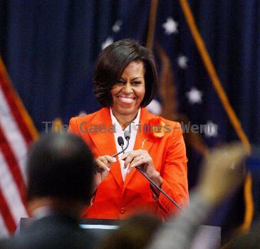 First lady Michelle Obama celebrates the 90th Anniversary of the Women’s Bureau at the Department of Labor Washington, DC.