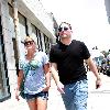 Nicole Eggert and a friend head to Ana. M Lifestyle boutique on Melrose Avenue Los Angeles.