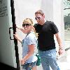 Nicole Eggert and a friend head to Ana. M Lifestyle boutique on Melrose Avenue Los Angeles.