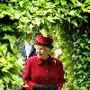 Queen Elizabeth II tours the gardens at Capel Manor College in Enfield, Middlesex, where she opened the Queen Elizabeth, Queen Mother Centenary Garden and met with staff and students. London.