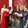 Queen Elizabeth II tours the gardens at Capel Manor College in Enfield, Middlesex, where she opened the Queen Elizabeth, Queen Mother Centenary Garden and met with staff and students. London.