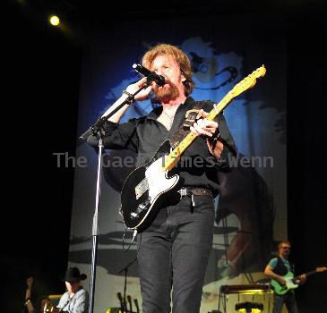 Kix Brooks and Ronnie Dunn of Brooks & Dunn performing on stage during their Last Rodeo Tour at the Cruzan  Amphitheatre West Palm Beach.