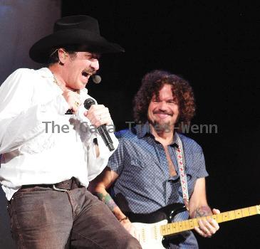 Kix Brooks and Ronnie Dunn of Brooks & Dunn performing on stage during their Last Rodeo Tour at the Cruzan  Amphitheatre West Palm Beach.