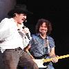 Kix Brooks and Ronnie Dunn of Brooks & Dunn performing on stage during their Last Rodeo Tour at the Cruzan  Amphitheatre West Palm Beach.