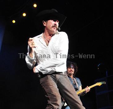 Kix Brooks and Ronnie Dunn of Brooks & Dunn performing on stage during their Last Rodeo Tour at the Cruzan  Amphitheatre West Palm Beach.