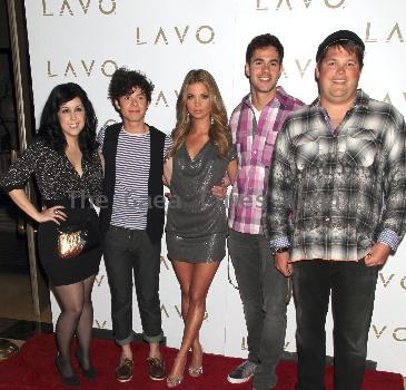 David Katzenberg arrive to celebrate their new MTV series 'The Hard Times of RJ Berger' at Lavo Las Vegas.