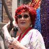 Kelly Osbourne and Sharon Osbourne appearing as the Grand Marshalls on the big float in the parade for Los Angeles's 40th Gay Pride Celebration Los Angeles.