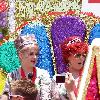 Kelly Osbourne and Sharon Osbourne appearing as the Grand Marshalls on the big float in the parade for Los Angeles's 40th Gay Pride Celebration Los Angeles.