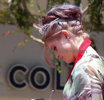 Kelly Osbourne and Sharon Osbourne appearing as the Grand Marshalls on the big float in the parade for Los Angeles's 40th Gay Pride Celebration Los Angeles.