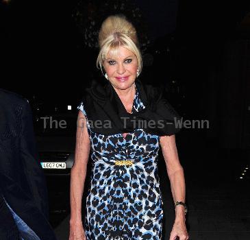 Socialite Ivana Trumpoutside of the Cipriani restaurant London.