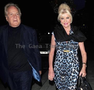 Socialite Ivana Trumpoutside of the Cipriani restaurant London.