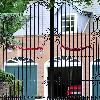 Rafa Benitez's House Liverpool football fans bid farewell to their former Spanish manager Rafael Benitez, by placing scarfs on the gates of his house in The Wirral. Rafa, who has left the football club and will be moving to Italy, where he will be the manager of Inter Milan. Merseyside, England - 14.0610