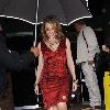 Kylie Minogue arriving at Blakes Hotel London.